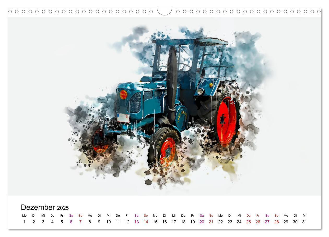 Bild: 9783457218860 | Traktoren Oldtimer Legenden (Wandkalender 2025 DIN A3 quer),...