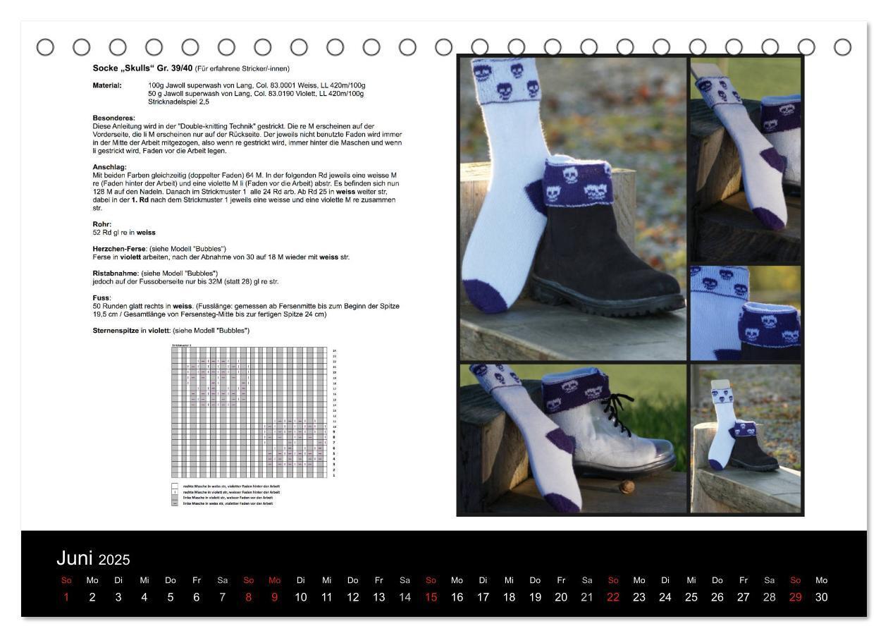 Bild: 9783435658862 | Sockenkalender Bootsocks 2025 (Tischkalender 2025 DIN A5 quer),...