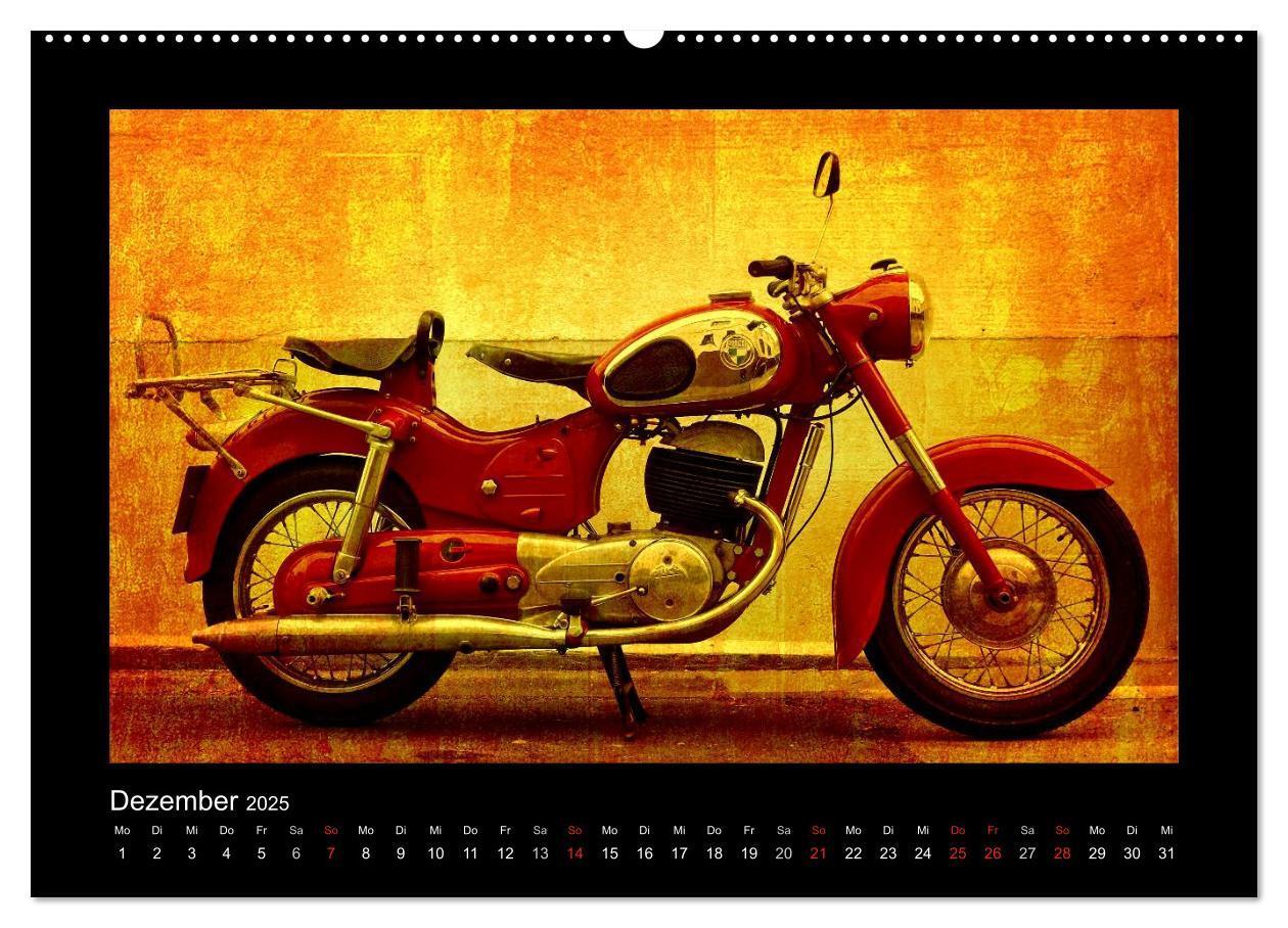 Bild: 9783435839360 | Motorrad Oldtimer (Wandkalender 2025 DIN A2 quer), CALVENDO...