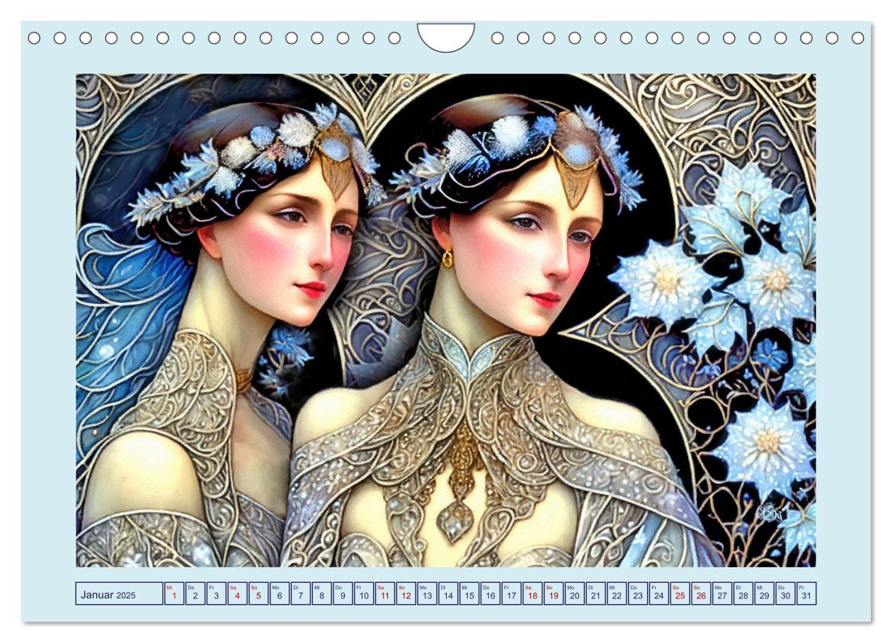 Bild: 9783383863080 | Art Deco Freundinnen (Wandkalender 2025 DIN A4 quer), CALVENDO...