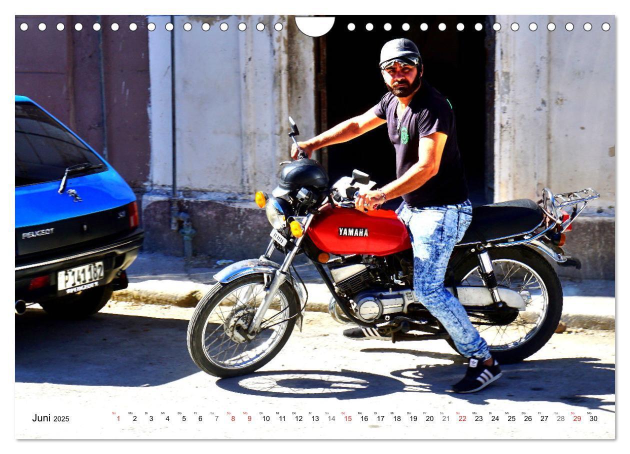 Bild: 9783435138791 | Zweirad Nostalgie - YAMAHA in Kuba (Wandkalender 2025 DIN A4 quer),...