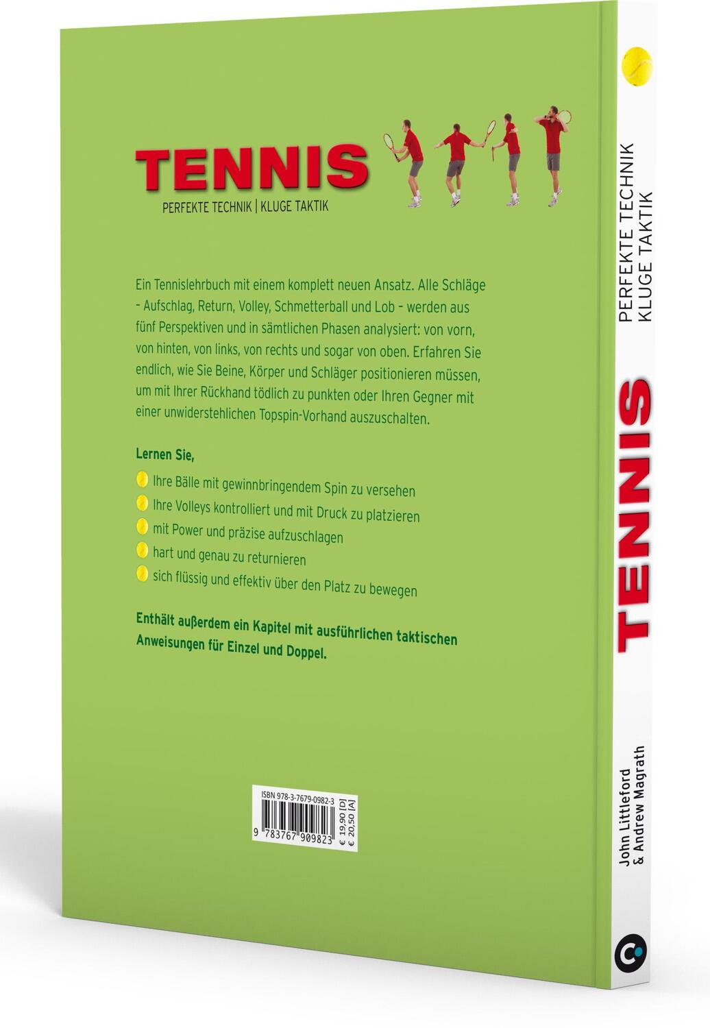 Rückseite: 9783767909823 | Tennis - Perfekte Technik, kluge Taktik | John Littleford (u. a.)