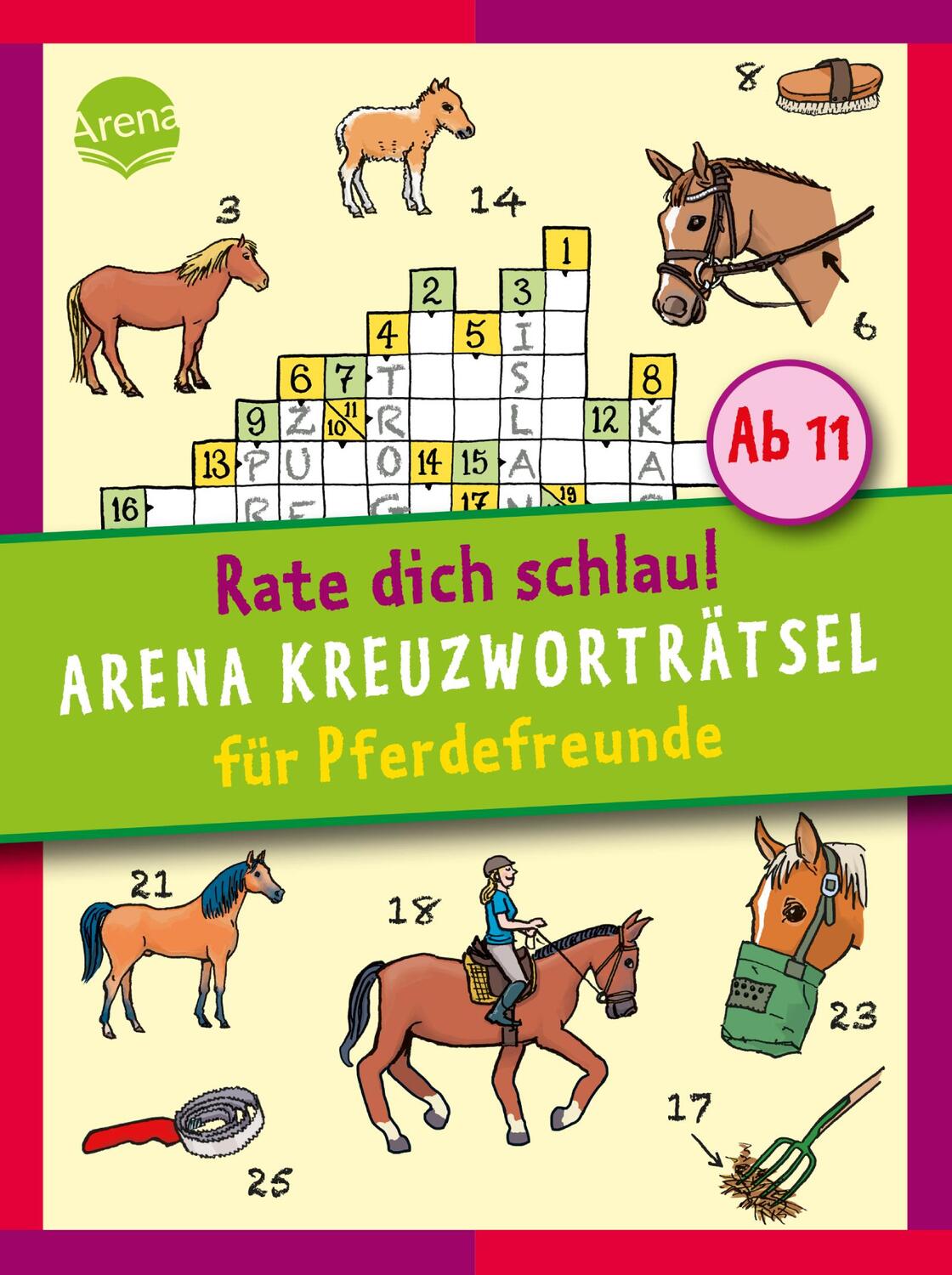 Cover: 9783401712536 | Arena Kreuzworträtsel für Pferdefreunde | Rate dich schlau | Haller