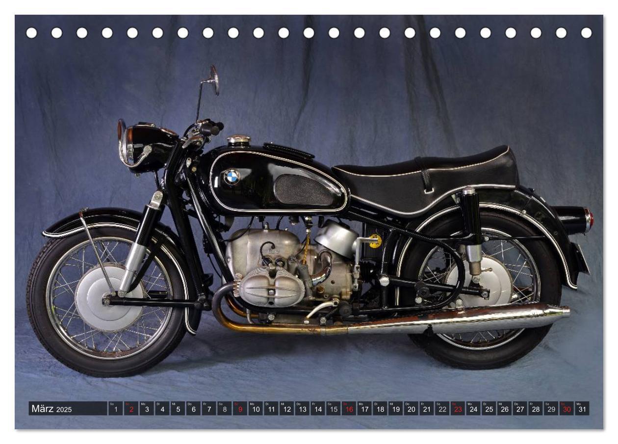 Bild: 9783435684786 | Deutsche Motorrad Oldtimer (Tischkalender 2025 DIN A5 quer),...