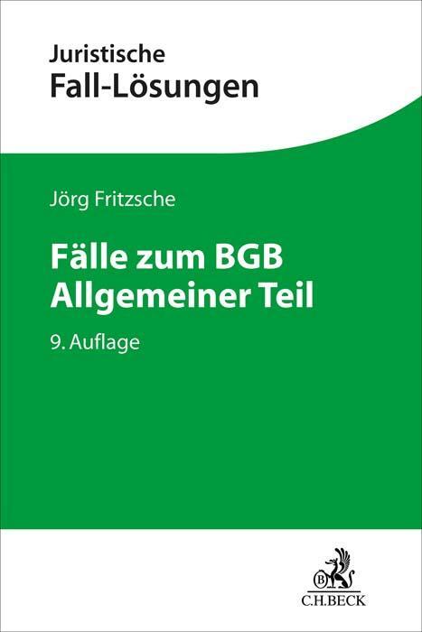 Cover: 9783406810824 | Fälle zum BGB Allgemeiner Teil | Jörg Fritzsche | Taschenbuch | XX