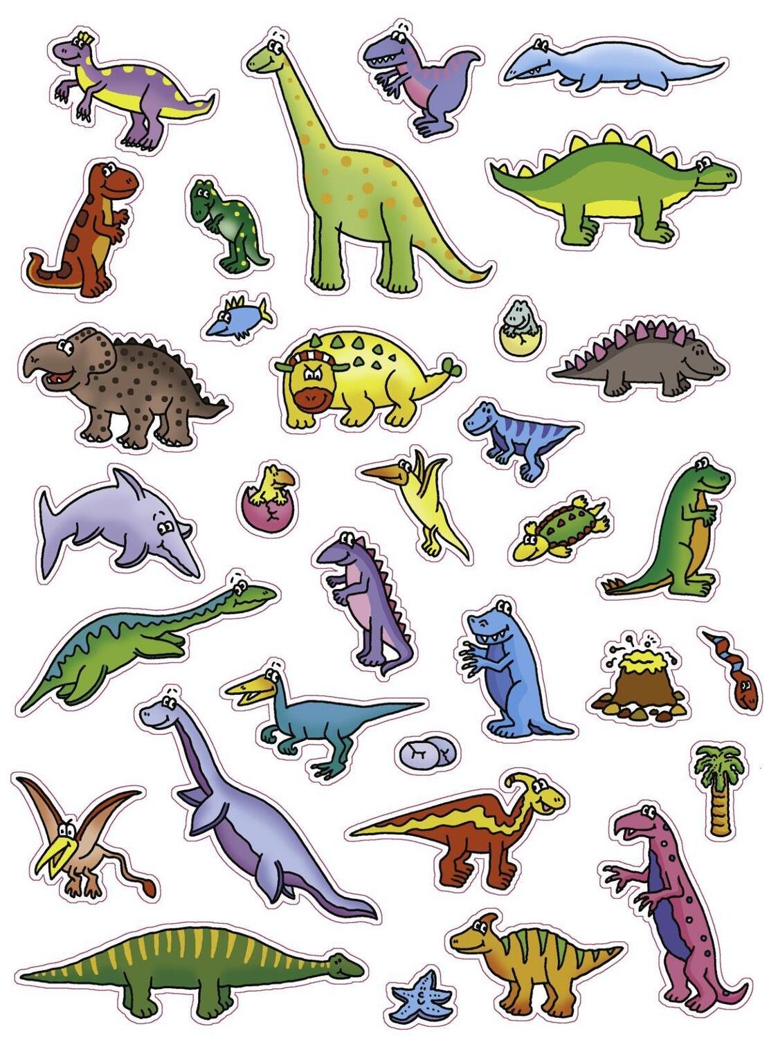 Bild: 9783849946326 | 555 Sticker Dinosaurier | Taschenbuch | 32 S. | Deutsch | 2024