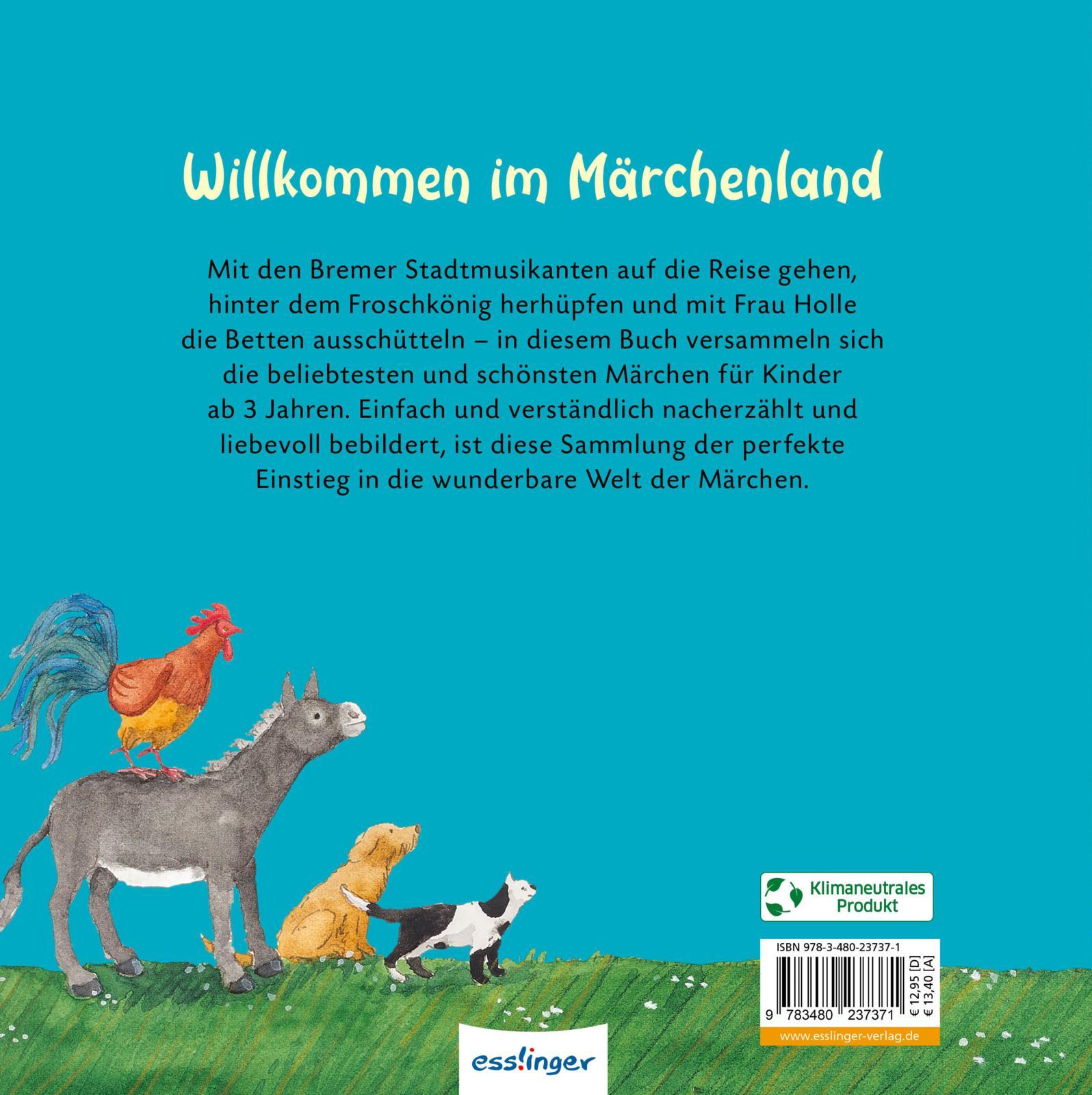 Rückseite: 9783480237371 | Meine ersten Märchen | Kindgerecht erzählte Märchen zum Vorlesen