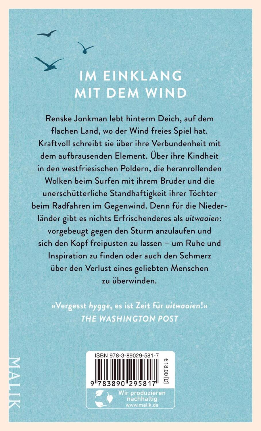 Rückseite: 9783890295817 | Vom Glück, mit dem Wind zu leben | Renske Jonkman | Buch | 208 S.