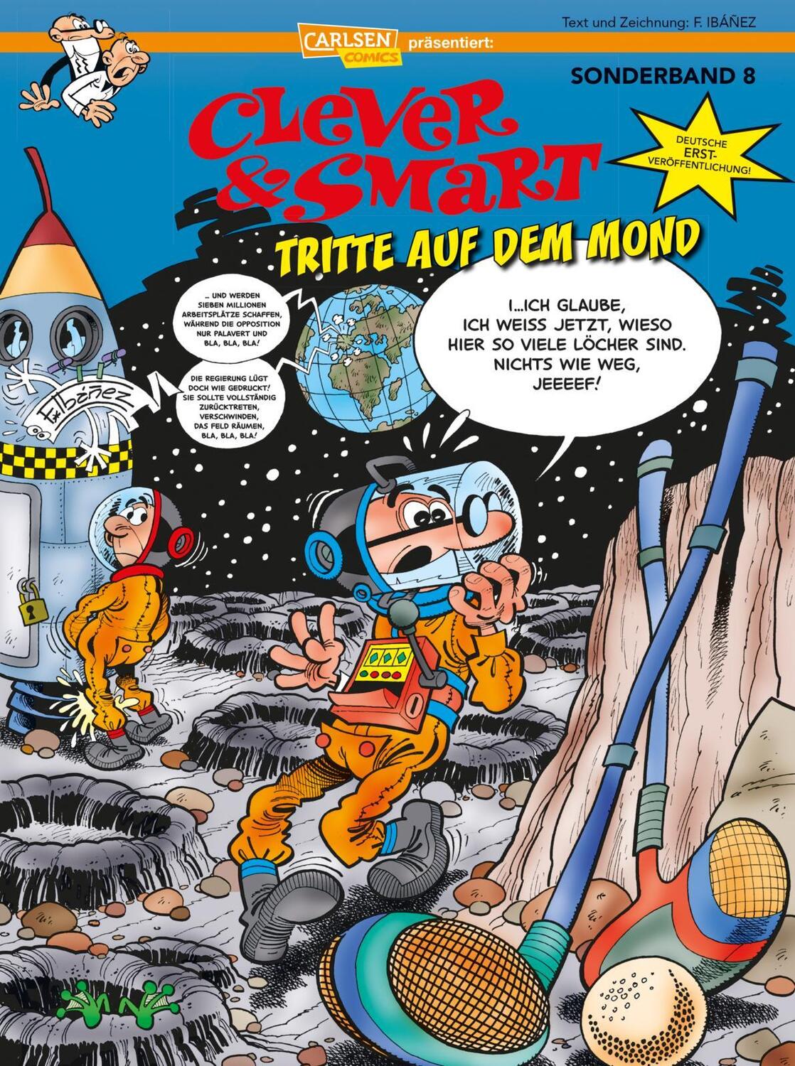 Cover: 9783551790606 | Clever und Smart Sonderband 8: Tritte auf dem Mond | Francisco Ibáñez