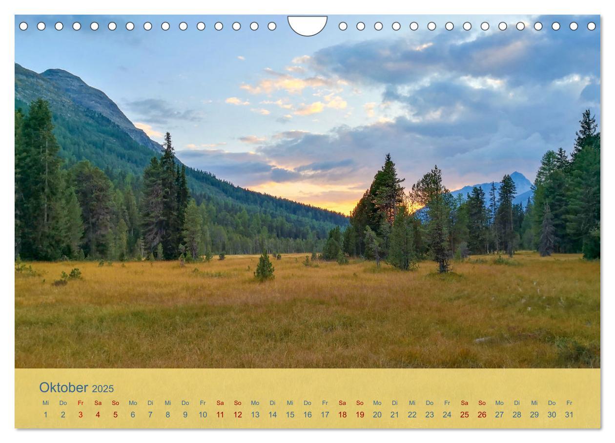 Bild: 9783435107247 | Oberengadin - Berge, Seen und Licht (Wandkalender 2025 DIN A4...