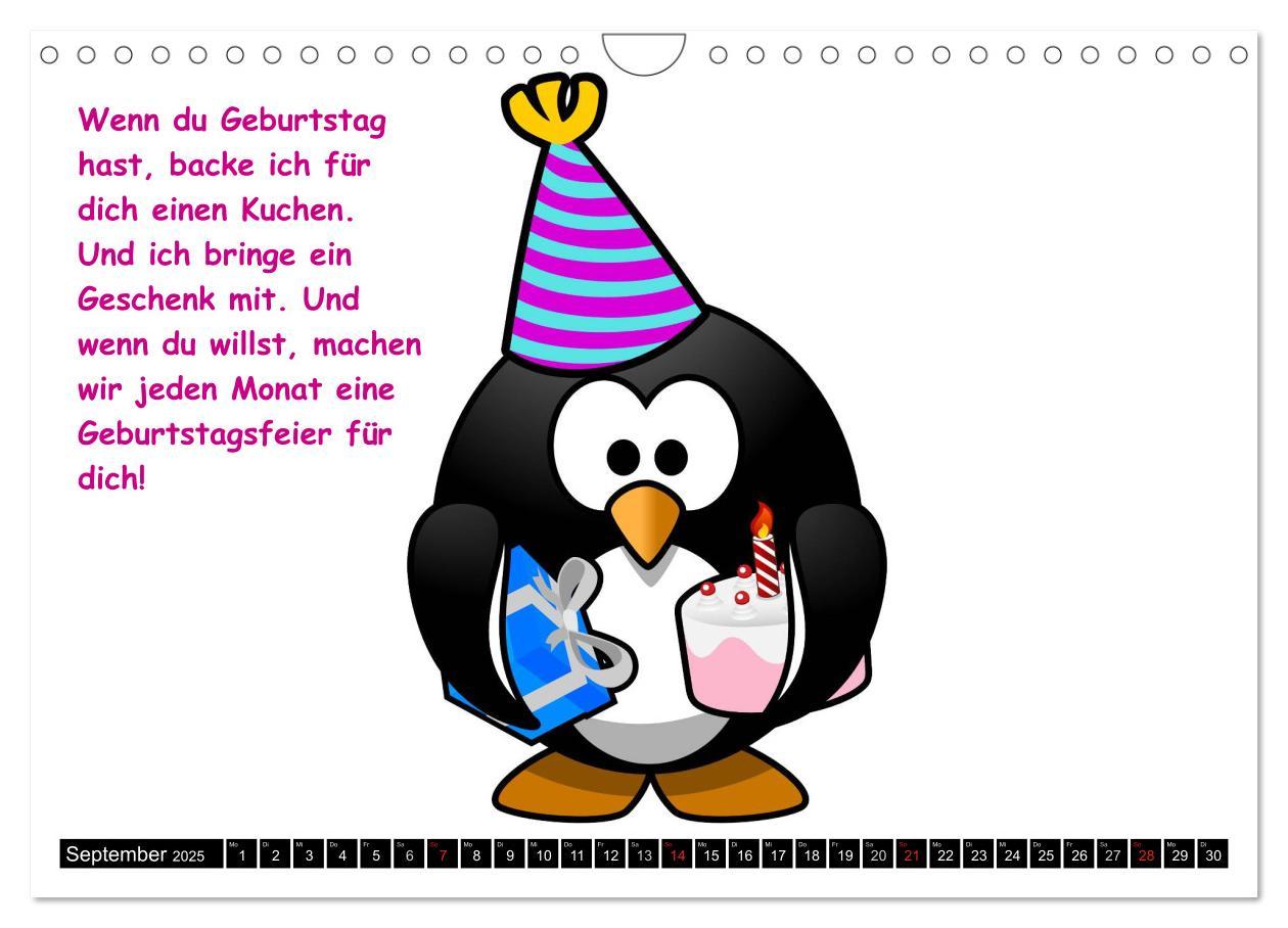 Bild: 9783435727483 | Pinguin-Elfe (Wandkalender 2025 DIN A4 quer), CALVENDO Monatskalender