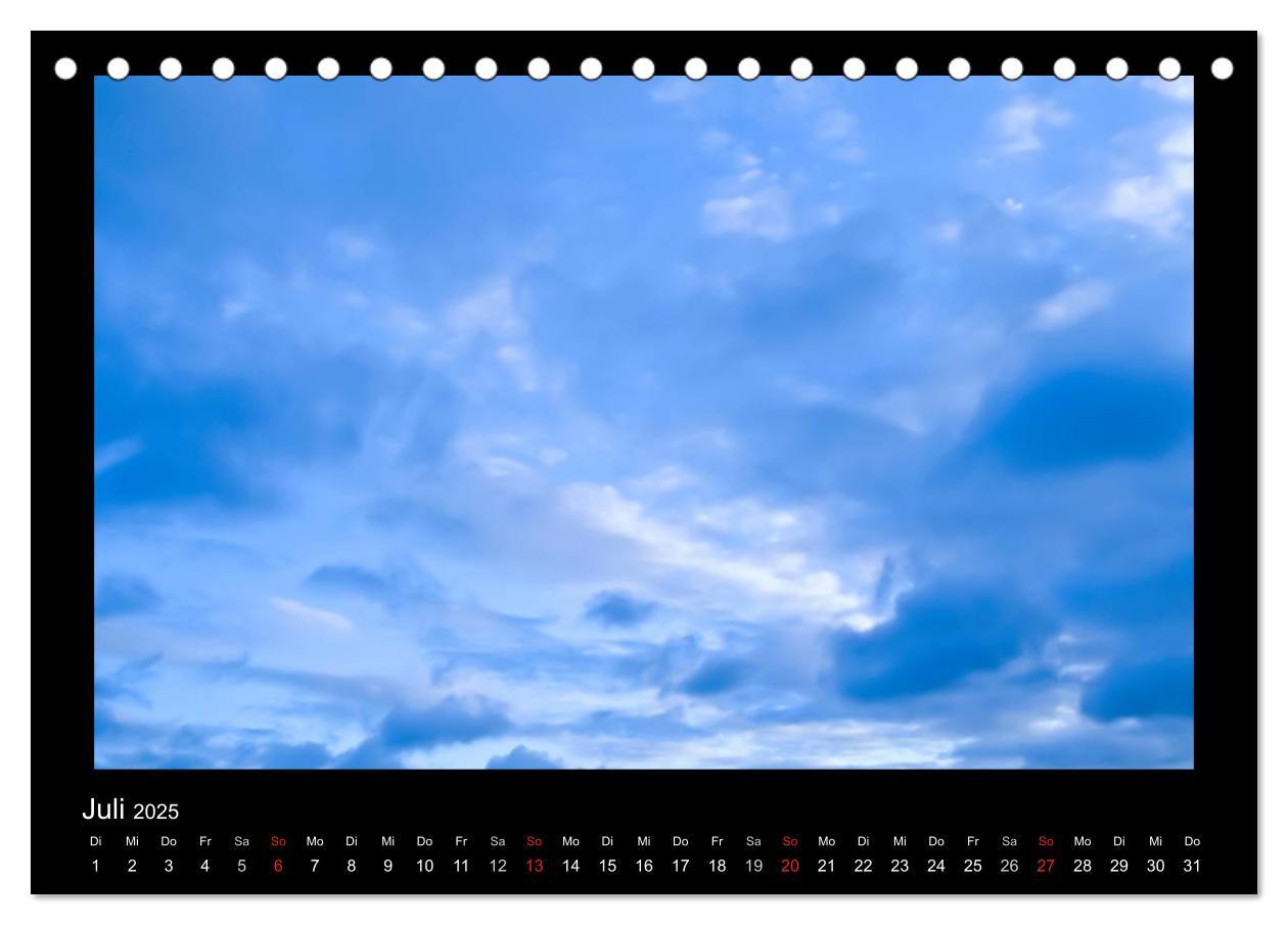 Bild: 9783435832149 | Wolkenbilder (Tischkalender 2025 DIN A5 quer), CALVENDO Monatskalender