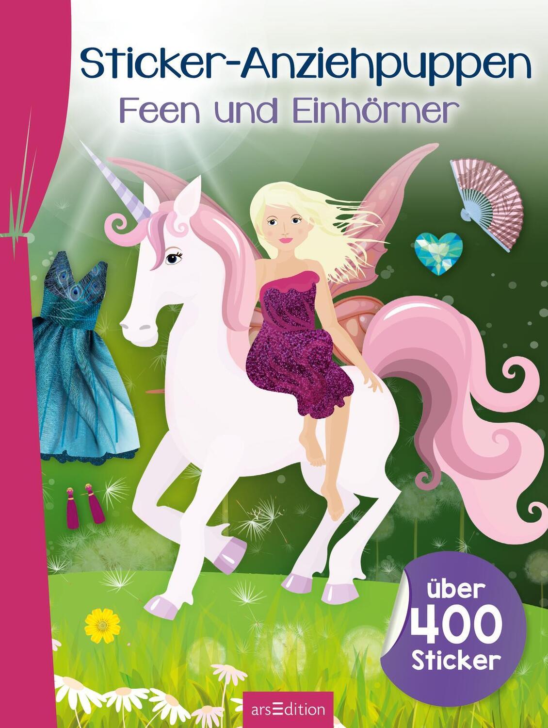 Bild: 9783845846255 | Sticker-Anziehpuppen - Feen und Einhörner | Über 400 Sticker | Buch