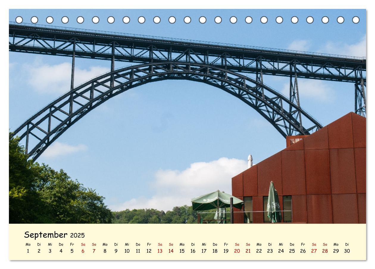 Bild: 9783435013814 | Müngstener Brücke - Landschaft rund um Solingen (Tischkalender 2025...