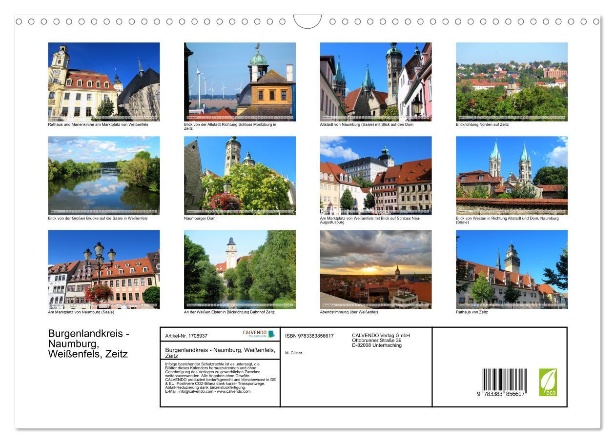 Bild: 9783383856617 | Burgenlandkreis - Naumburg, Weißenfels, Zeitz (Wandkalender 2025...