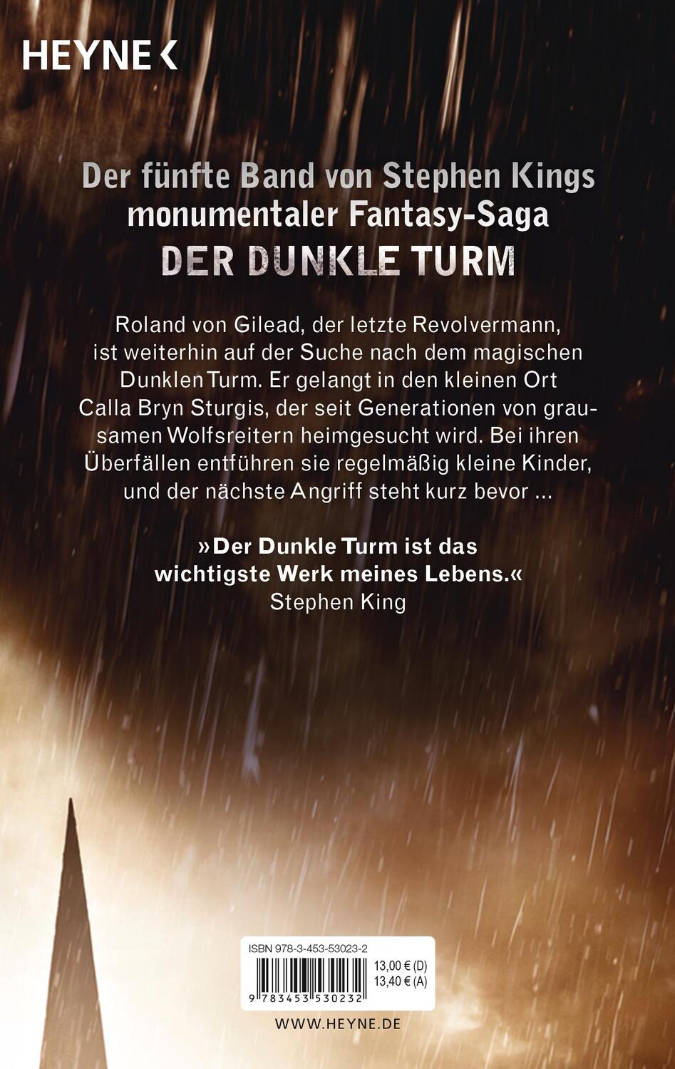 Bild: 9783453530232 | Der dunkle Turm 5. Wolfsmond | Stephen King | Taschenbuch | 960 S.