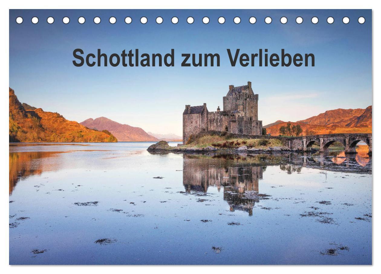 Cover: 9783435298792 | Schottland zum Verlieben (Tischkalender 2025 DIN A5 quer), CALVENDO...