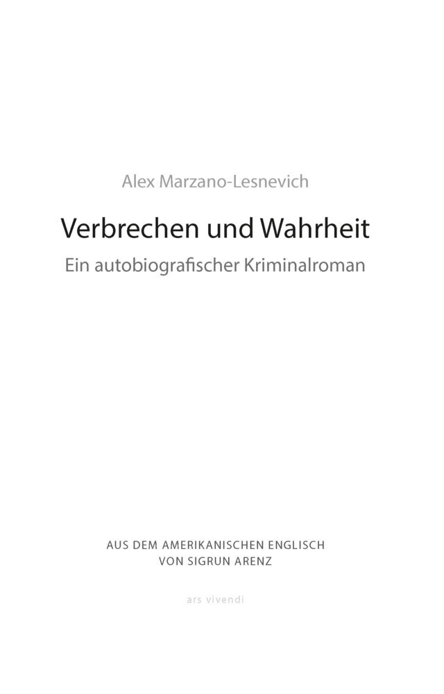 Bild: 9783747201909 | Verbrechen und Wahrheit | Ein autobiografischer Kriminalroman | Buch