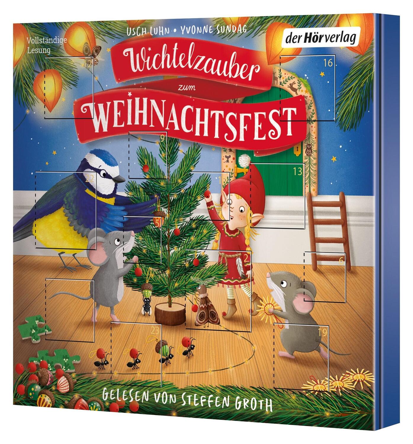 Cover: 9783844552171 | Wichtelzauber zum Weihnachtsfest - 24 Adventskalender-Geschichten | CD