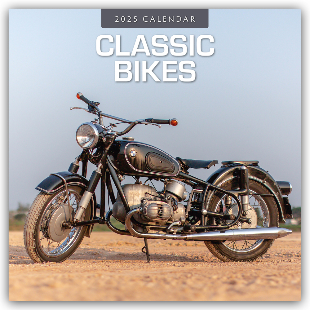 Cover: 9781804426654 | Classic Bikes - Klassische Motorräder 2025 - 16-Monatskalender | Ltd