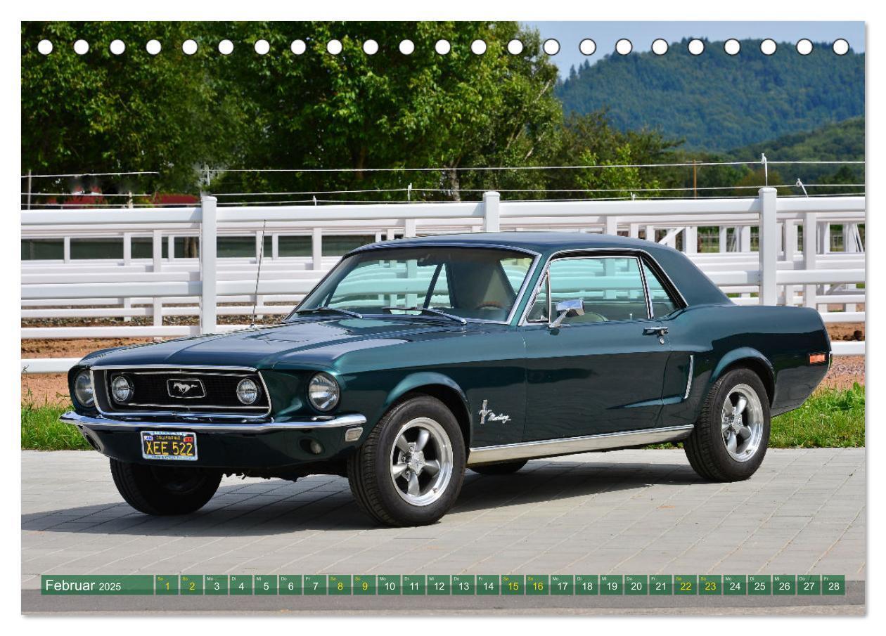 Bild: 9783435028399 | Ein Pony zum verlieben - Ford Mustang 1968 (Tischkalender 2025 DIN...