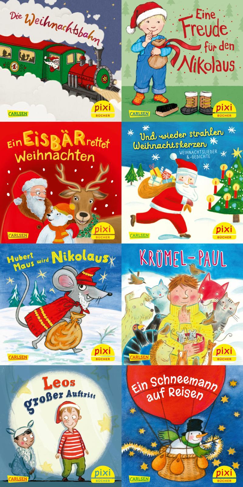 Cover: 9783551038678 | Pixi-8er-Set 37: Frohe Weihnachten mit Pixi (8x1 Exemplar) | diverse