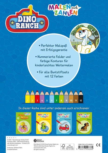 Bild: 9783473496884 | Dino Ranch: Malen nach Zahlen ab 3 | Boat Rocker Rights Inc | Buch