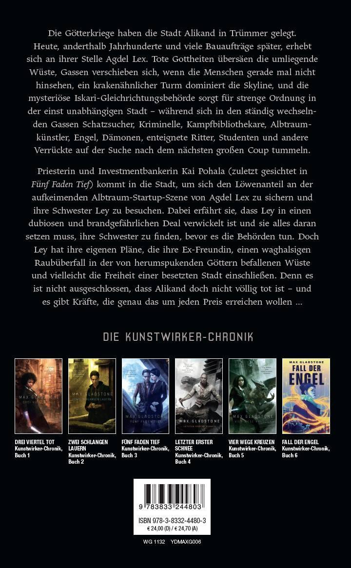 Rückseite: 9783833244803 | Der Fall der Engel | Max Gladstone | Taschenbuch | 560 S. | Deutsch