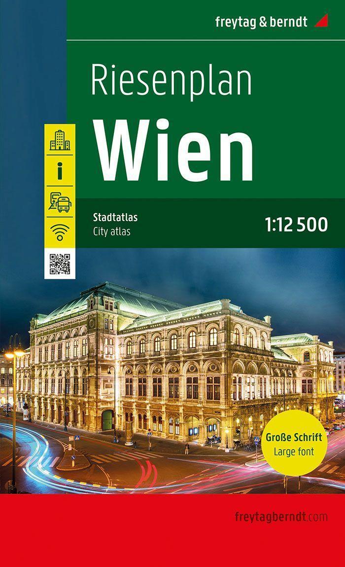 Cover: 9783707921168 | Wien, Riesenplan, Stadtatlas 1:12.500, freytag &amp; berndt | Taschenbuch