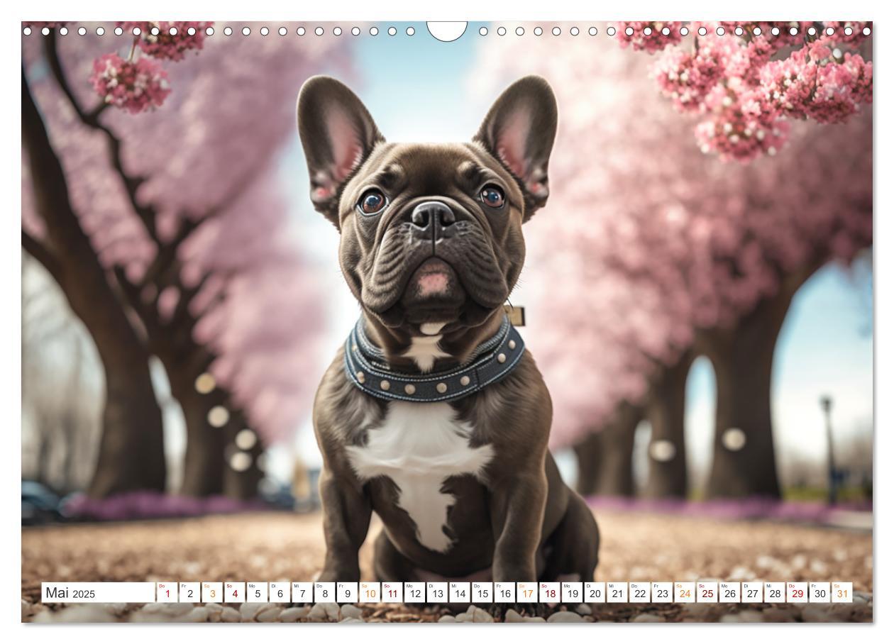 Bild: 9783383908293 | Französische Bulldoggen (Wandkalender 2025 DIN A3 quer), CALVENDO...