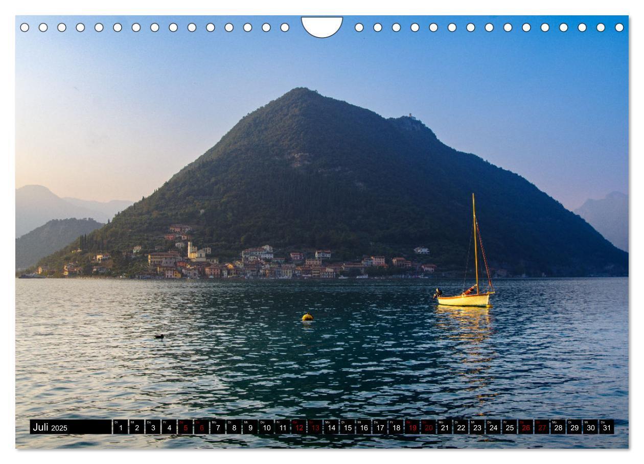 Bild: 9783383839825 | Romantischer Lago d'Iseo (Wandkalender 2025 DIN A4 quer), CALVENDO...