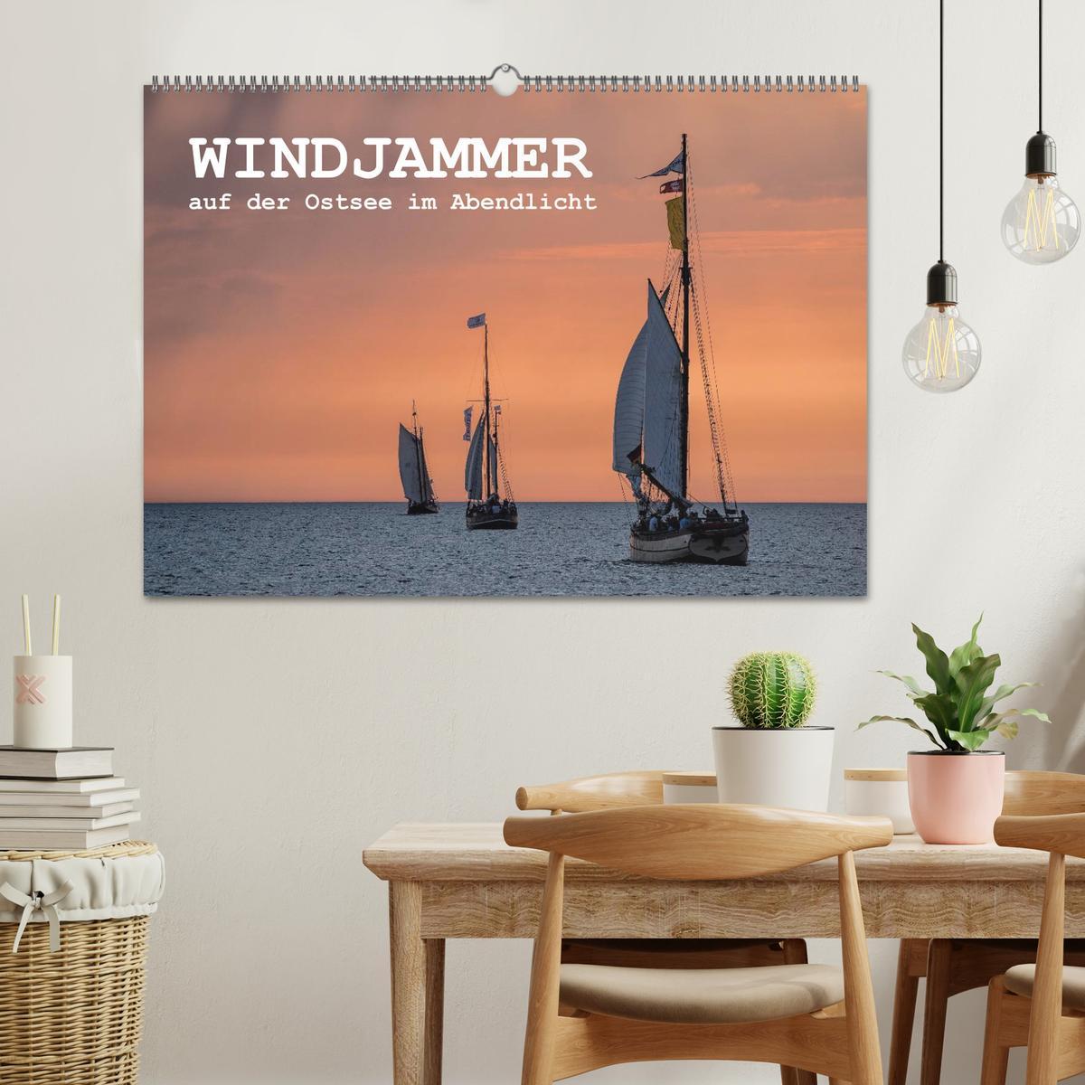 Bild: 9783435581092 | Windjammer auf der Ostsee im Abendlicht (Wandkalender 2025 DIN A2...