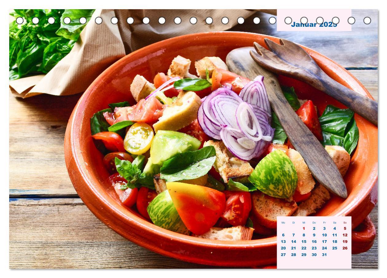 Bild: 9783383902352 | Küchenkalender Vegetarisch für Genießer 2025 (Tischkalender 2025...