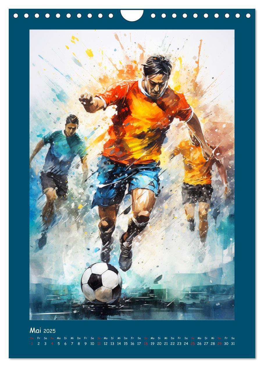 Bild: 9783383806841 | Leidenschaft Fussball. Stadionstimmung im Aquarellstil...