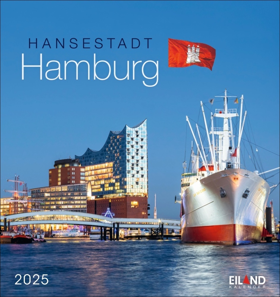 Cover: 9783964023261 | Hansestadt Hamburg Postkartenkalender 2025 | Kalender | Spiralbindung