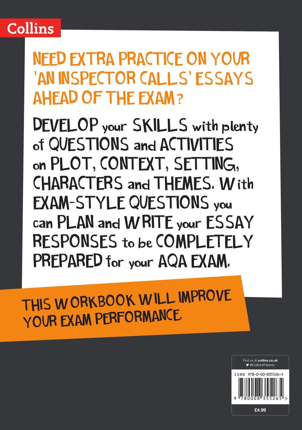 Rückseite: 9780008355265 | An Inspector Calls: AQA GCSE 9-1 English Literature Workbook | Gcse