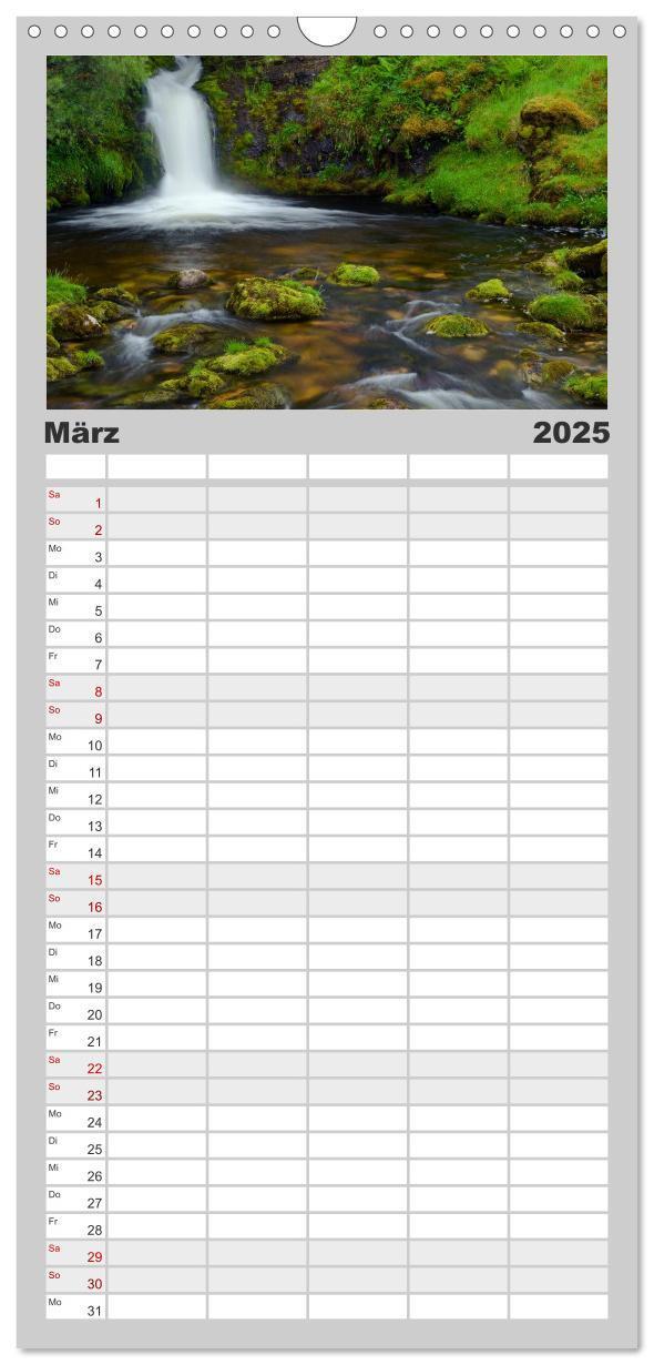 Bild: 9783457115374 | Familienplaner 2025 - Schottland mit 5 Spalten (Wandkalender, 21 x...