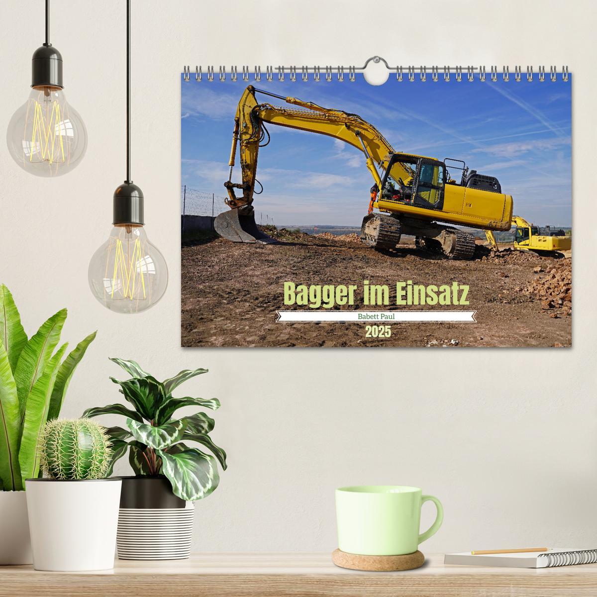 Bild: 9783457227152 | Bagger im Einsatz (Wandkalender 2025 DIN A4 quer), CALVENDO...