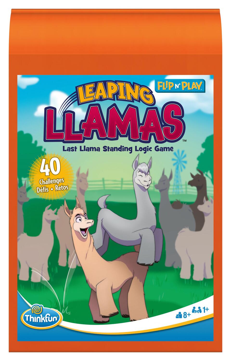 Cover: 4005556765751 | ThinkFun 76545 - Flip N' Play Leaping Llamas - das Logikspiel, für...