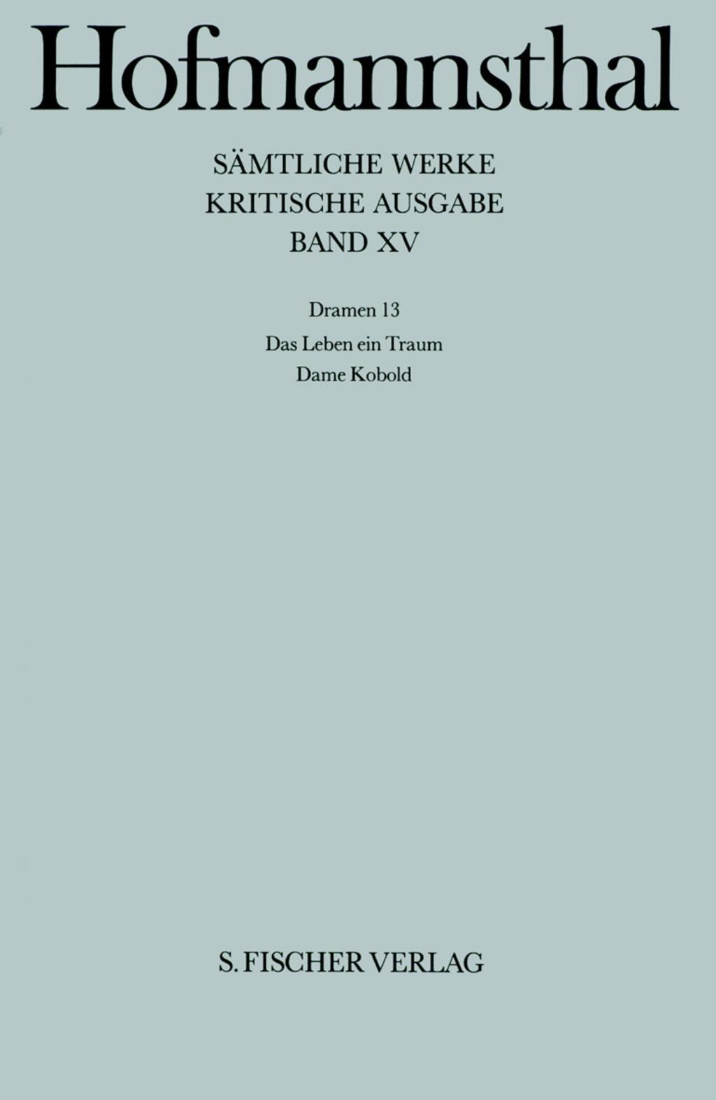 Cover: 9783107315154 | Dramen 13 | Hugo von Hofmannsthal | Buch | 350 S. | Deutsch | 1990