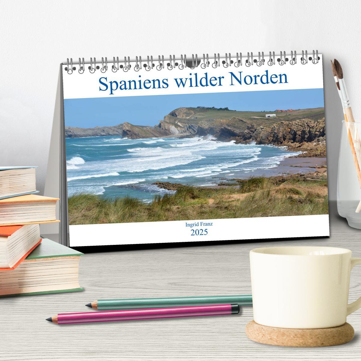 Bild: 9783435278695 | Spaniens wilder Norden (Tischkalender 2025 DIN A5 quer), CALVENDO...