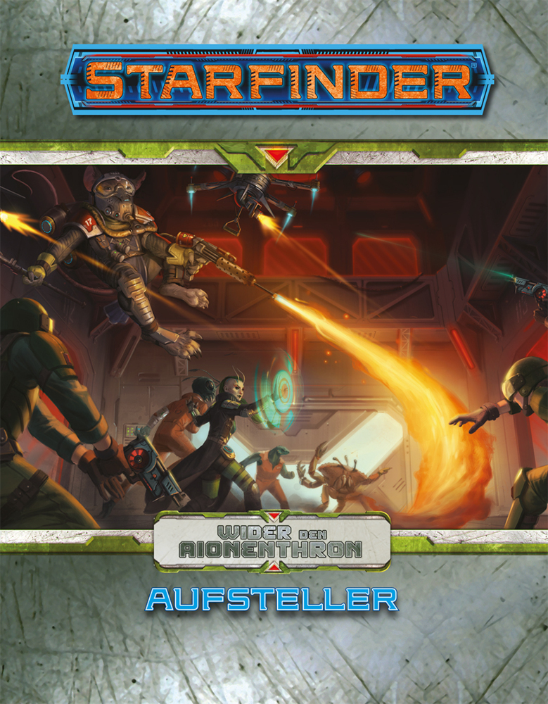 Cover: 4260630770353 | Starfinder - Wider den Aionenthron - Aufstellersammlung | Bulmahn