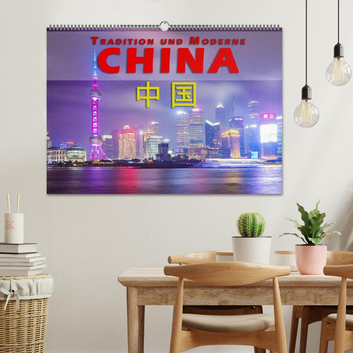 Bild: 9783435399420 | China - Tradition und Moderne (Wandkalender 2025 DIN A2 quer),...