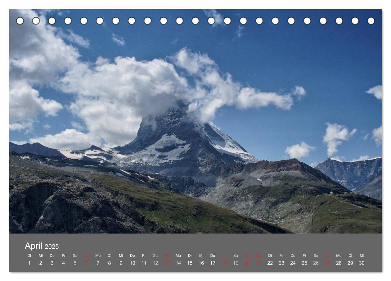 Bild: 9783435611119 | Wallis. Perle der Schweiz (Tischkalender 2025 DIN A5 quer),...