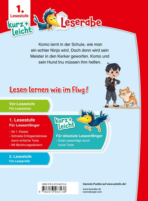 Bild: 9783473463138 | Geheimauftrag für Ninja Komo - lesen lernen mit dem Leseraben -...