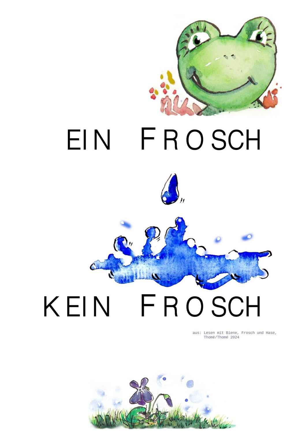 Bild: 9783942122481 | Lesen mit Biene, Frosch und Hase | Günther Thomé (u. a.) | Broschüre