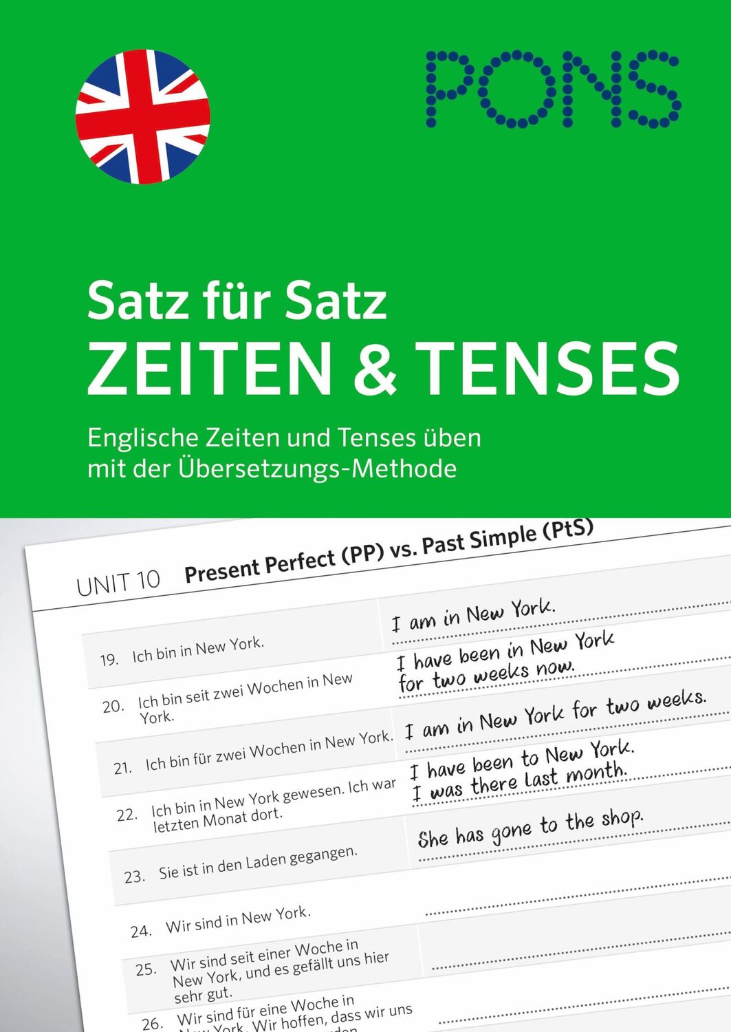 Cover: 9783125623484 | PONS Satz für Satz Englisch Zeiten und Tenses | Taschenbuch | 160 S.