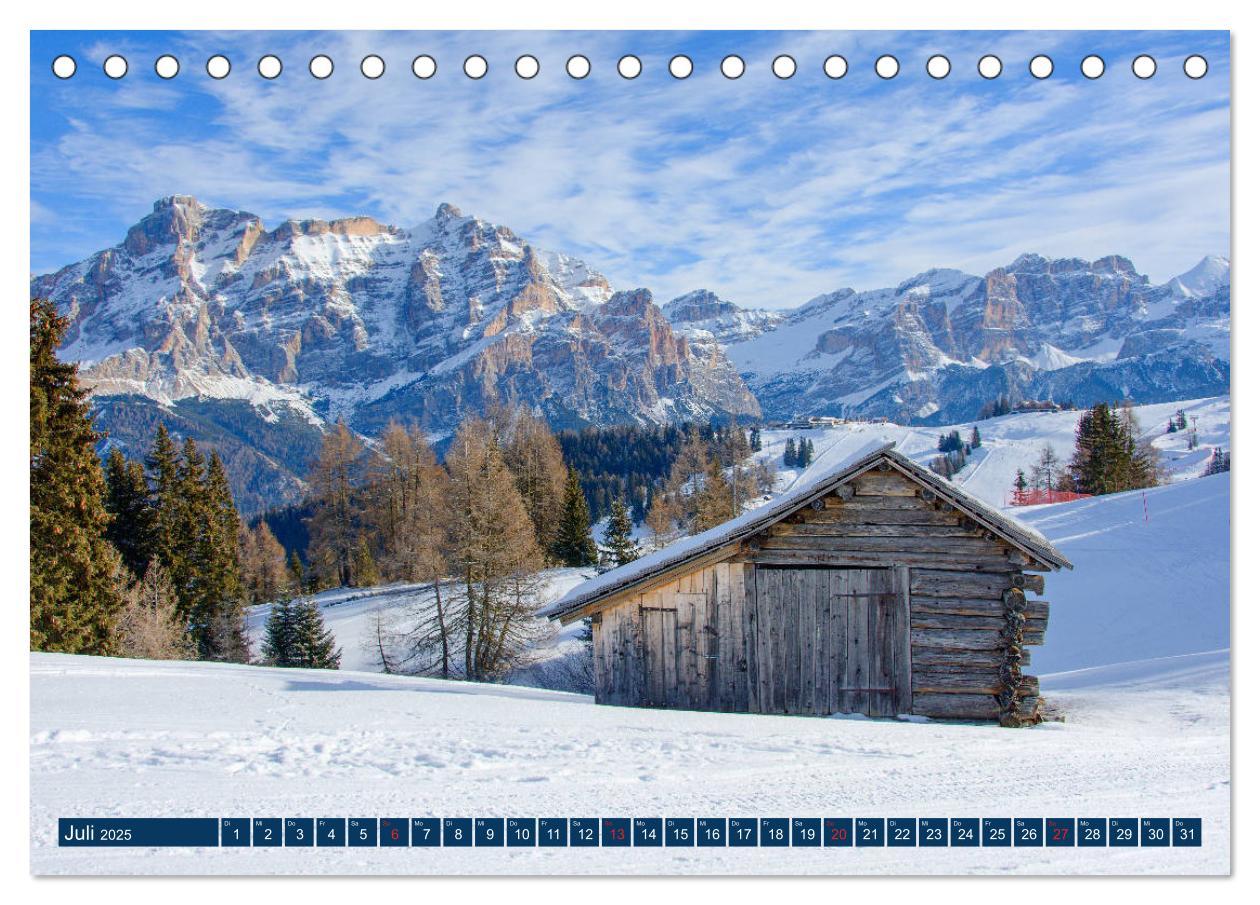 Bild: 9783435246304 | Sella Ronda (Tischkalender 2025 DIN A5 quer), CALVENDO Monatskalender