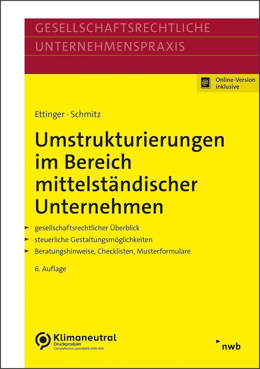 Cover: 9783482599361 | Umstrukturierungen im Bereich mittelständischer Unternehmen | Bundle