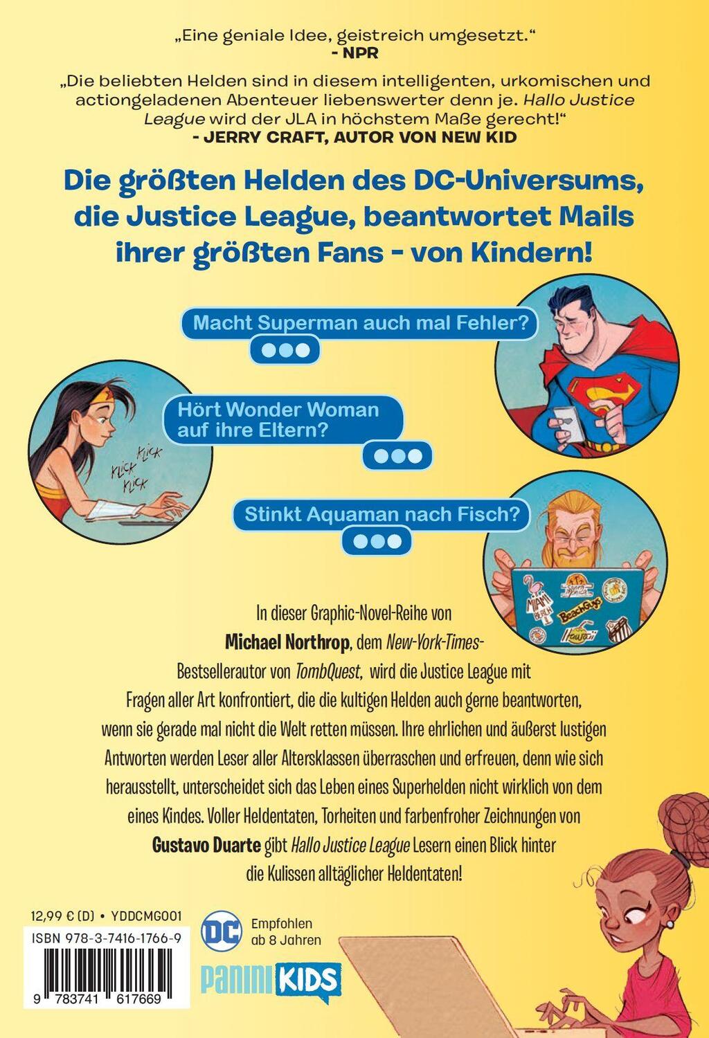 Rückseite: 9783741617669 | Hallo Justice League | Michael Northrop (u. a.) | Taschenbuch | 180 S.